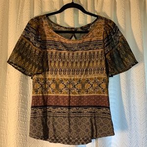Lucky Brand Keyhole Top